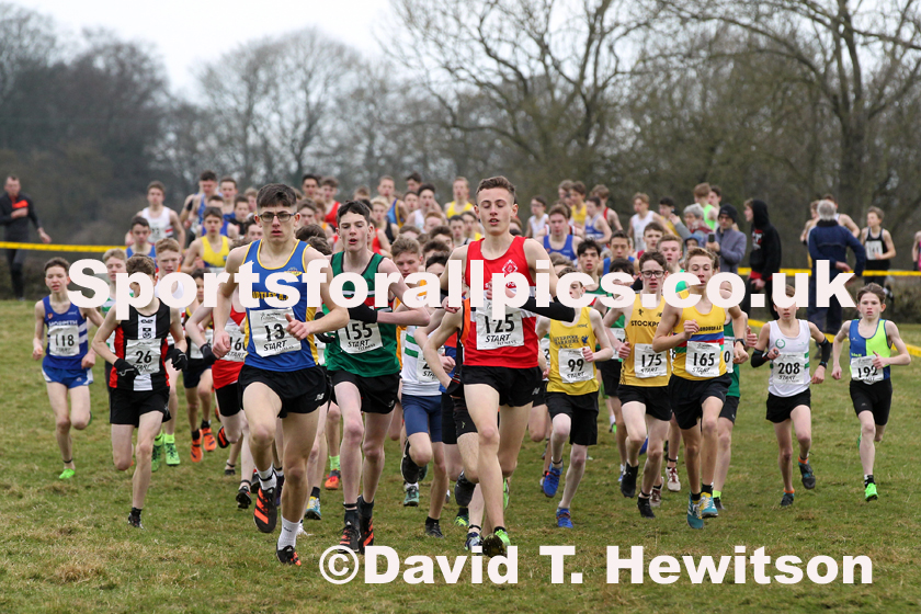 Boys under-15s Northern Cross Country Champs., Camp Hill Estate, Kirklington.  Photo: David T. Hewitson/Sports for All Pics